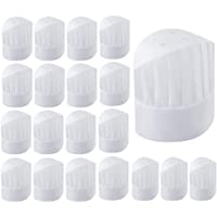 20 Piezas Sombrero Cocina Ajustable- Gorro Cocinero Desechable- No Tejido Ajustable Sombrero Chef Alta Cocina 11…